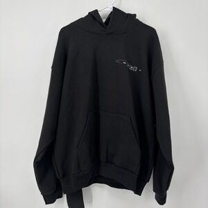 Playboi Carti I Am Music Hoodie Black PBC‎ Logo On Sleeves Men's XL Cotton